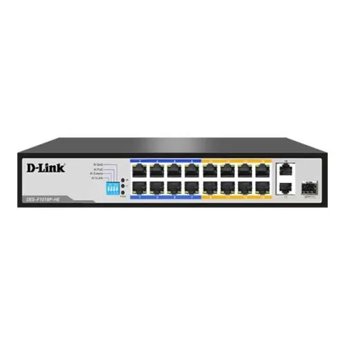 D link DES F1016P HE Unmanaged PoE switch price hyderabad
