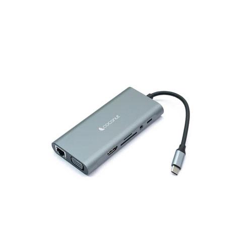 Coconut 12 in 1 Dock A Type C Multiport Hub Docking Station hyderabad Coconut 12 in 1 Dock A Type C Multiport Hub Docking Station price hyderabad