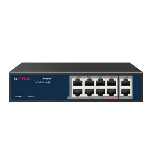 CP Plus CP ANW HPU8H2 N12 Gigabit PoE Switch hyderabad, telangana, andhra pradesh