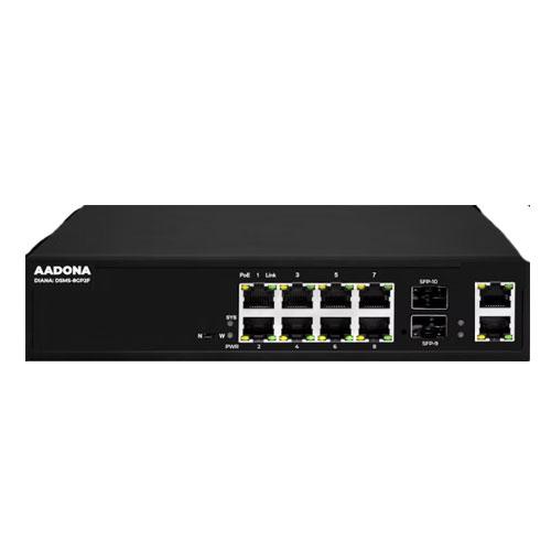Aadona DSMS 8GP 2F PoE Switch price hyderabad