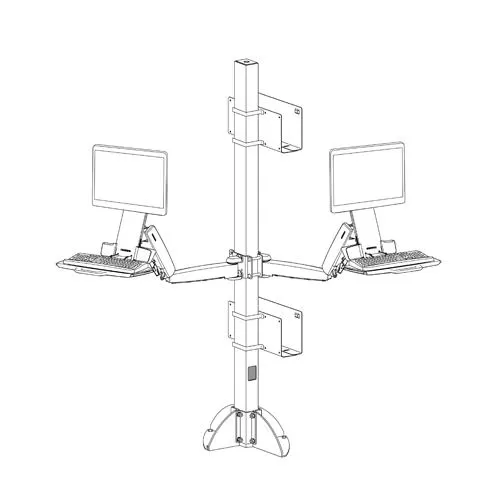 Ergotron Command Mounting Post Floor  price hyderabad