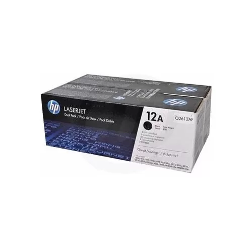 HP 12A Q2612AF Twin Pack Black LaserJet Toner Cartridges price hyderabad
