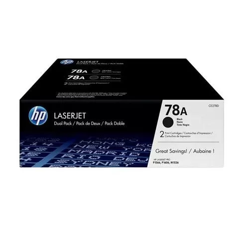 HP 78A CE278AF Twin Pack Black LaserJet Toner Cartridges price hyderabad